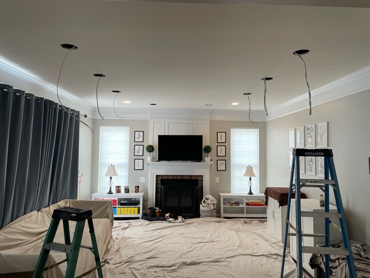 Electrical work by TLEEF Electric, job-site photo