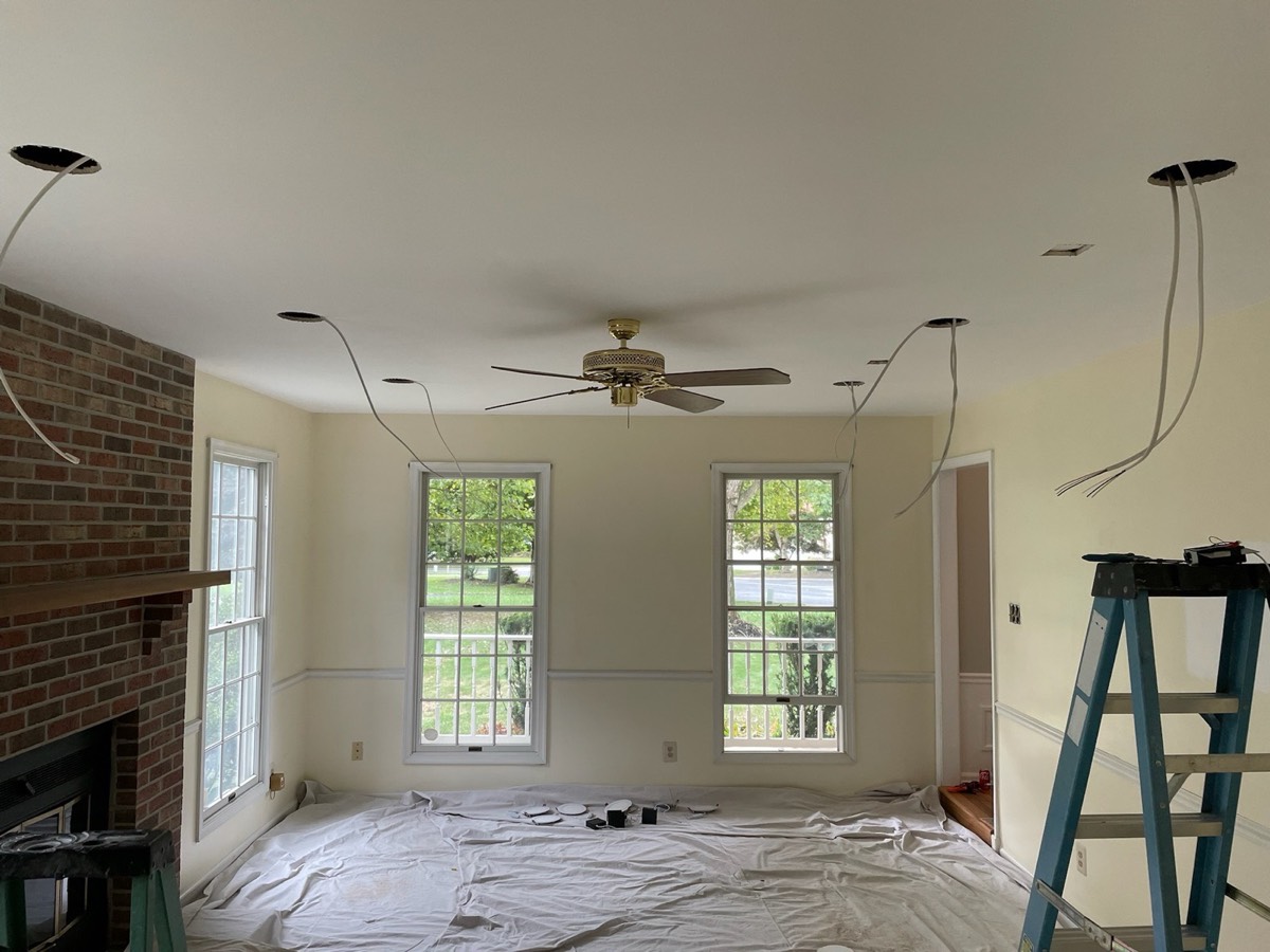 Electrical work by TLEEF Electric, job-site photo