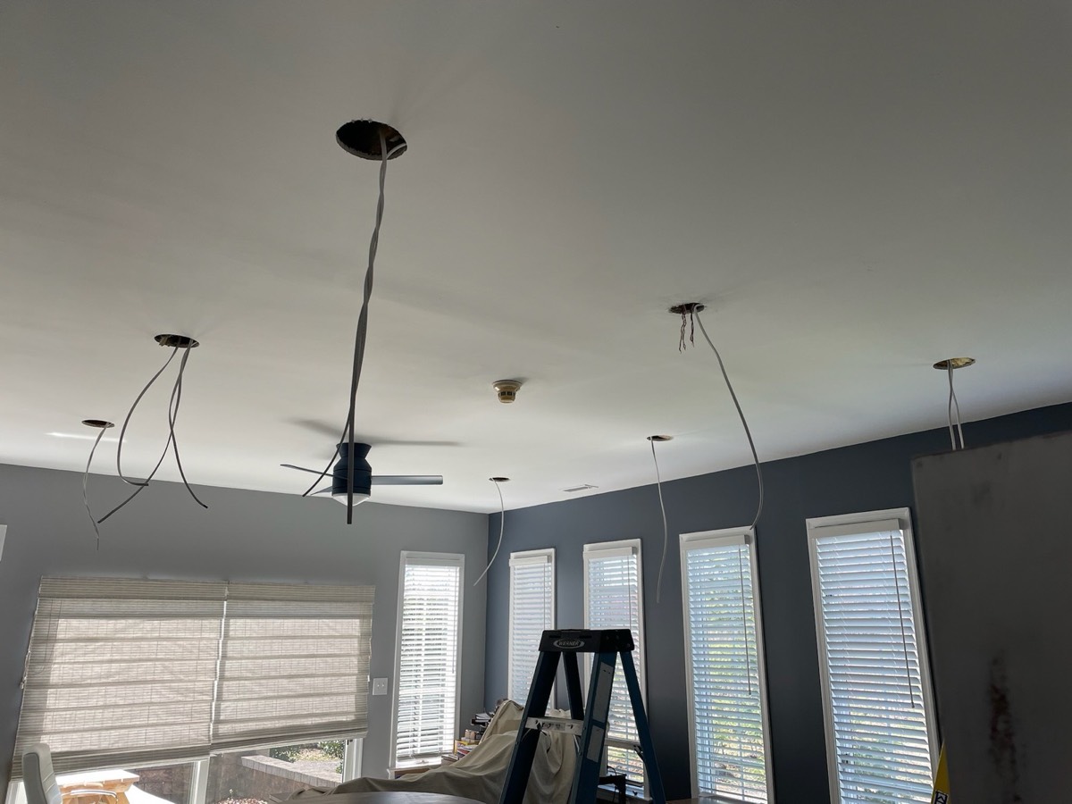 Electrical work by TLEEF Electric, job-site photo
