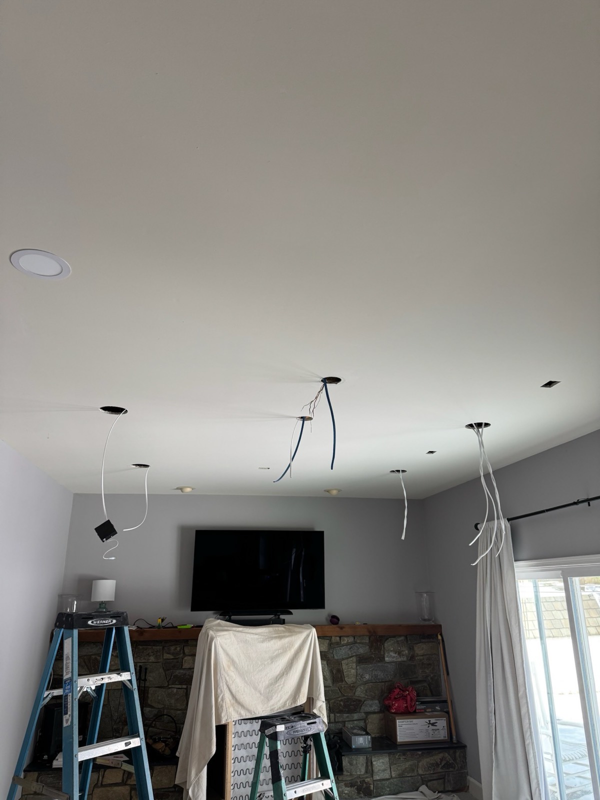 Electrical work by TLEEF Electric, job-site photo