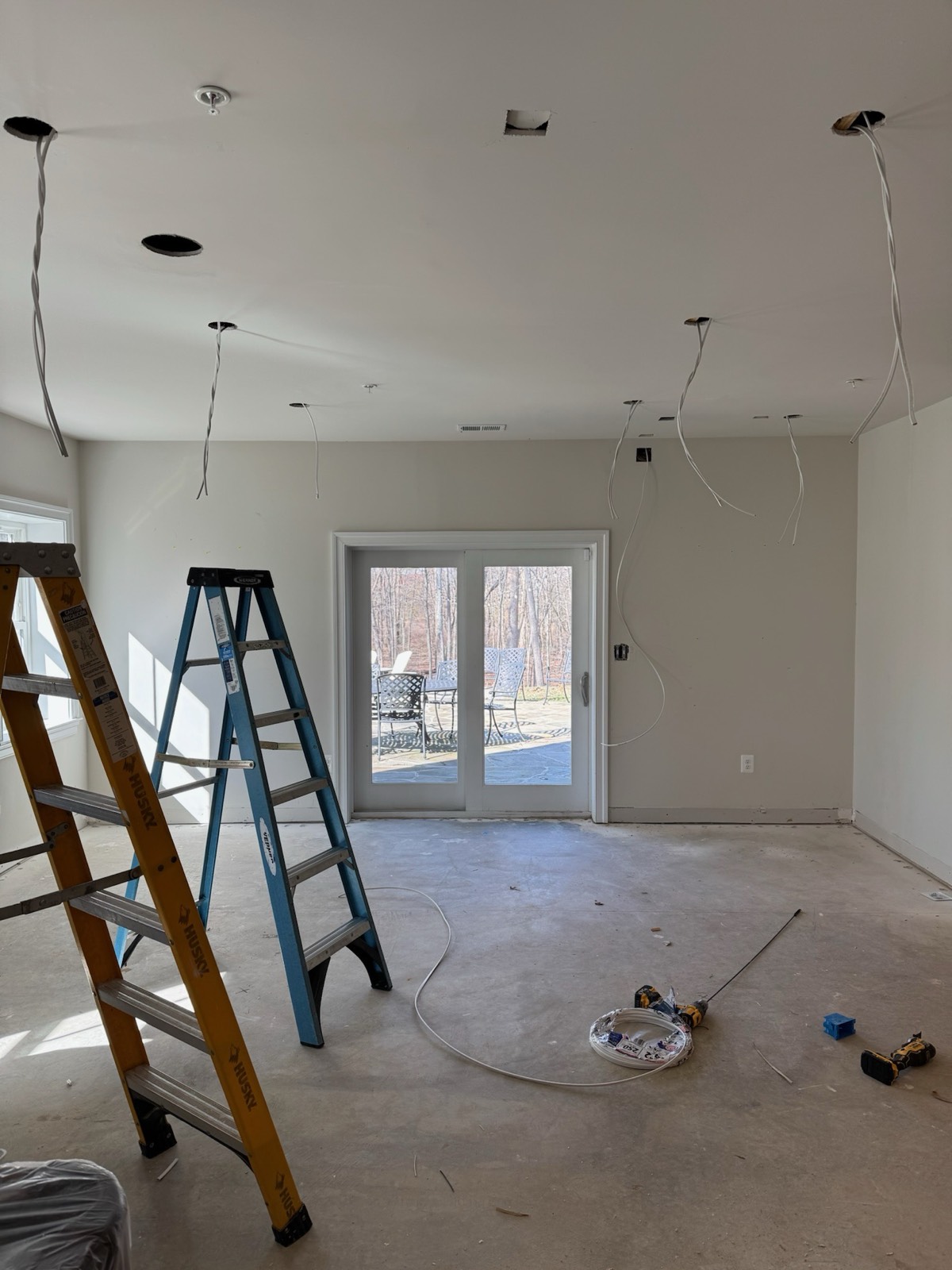 Electrical work by TLEEF Electric, job-site photo